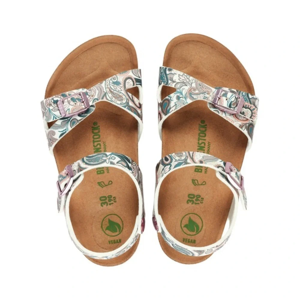 BIRKENSTOCK RIO VEGAN PAISLEY LIGHT ROSE BIRKO FLOR NARROW
